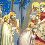 Se han encontrado escritos del siglo X que hablan de la estrella de Navidad y pinturas claramente motivadas por este fenómeno, como esta obra de Giotto: «La adoración de los Reyes Magos», del siglo XIV. (Arquitectura & Cristianismo)