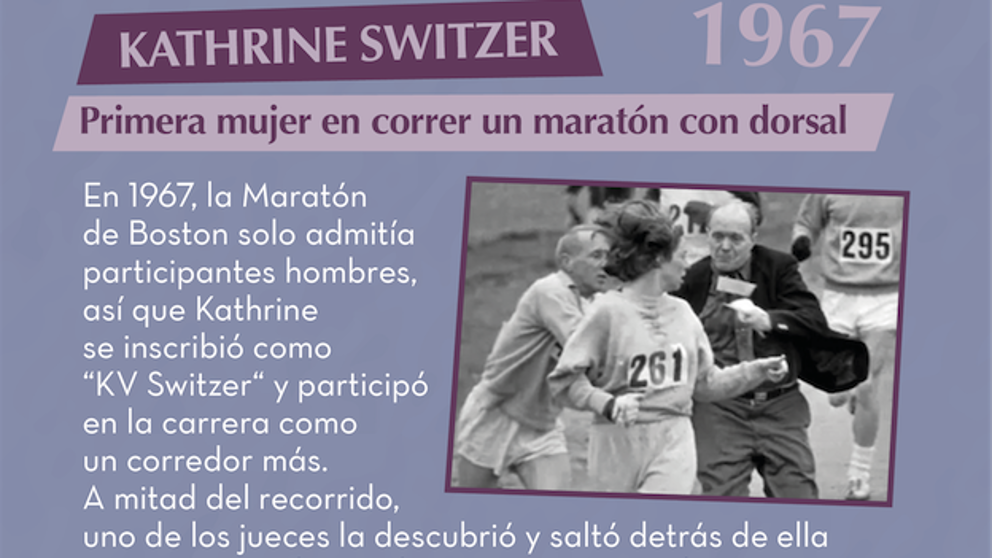 Kathrine Switzer va haver de simular que era un home per a poder participar en la Marató de Boston de 1967. Junior Report