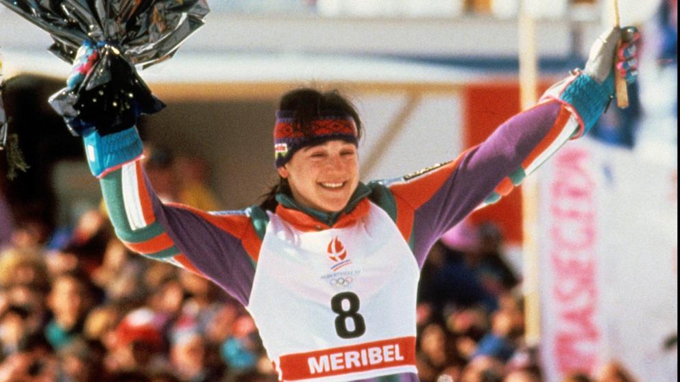 Blanca Fernández Ochoa en els Jocs Olímpics d'Hivern d’Albertville (França) en 1992.