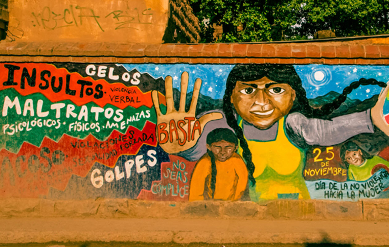 Mural contra la violencia machista en Argentina. (Francoise Gaujour / Flickr)