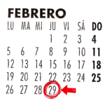 En 2024, febrero tiene 29 días
