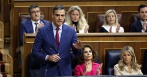 El presidente del Gobierno, Pedro Sánchez, interviene en una sesión de control en el Congreso de los Diputados (La Moncloa)
