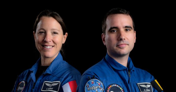 Los astronautas Sophie Adenot y Raphael Liegeois (ESA)