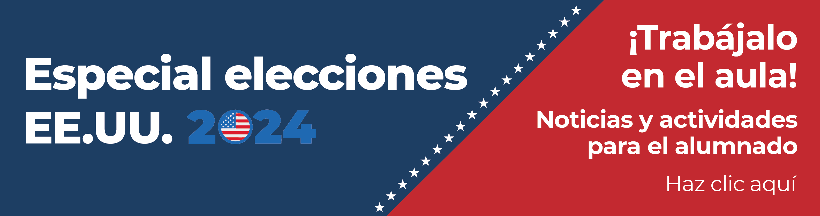 Especial elecciones EUA 2024. ¡Trabájalo en el aula! Noticias y actividades para trabajar con el alumnado. Haz clic aquí.