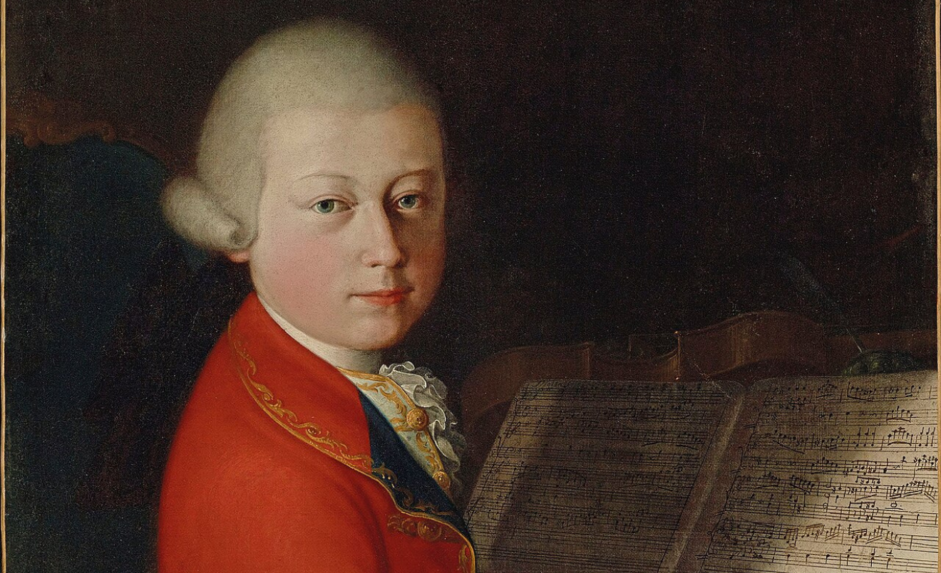 Retrato de Wolfgang Amadeus Mozart a los 13 años en Verona (Wikimedia Commons)