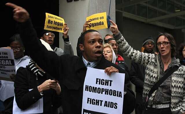 Manifestación contra la homofobia en Uganda (Wikimedia Commons)