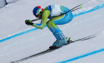 Esquiador en los Juegos Olímpicos de invierno de 2010 (Jon Wick/Wikimedia Commons)