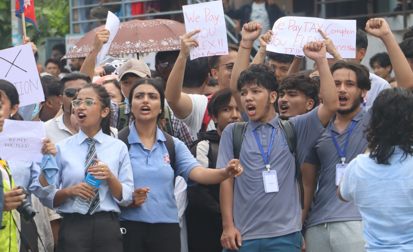 Protesta de la Generación Z contra el gobierno de Nepal en septiembre de 2025. (हिमाल सुवेदी / Wikimedia Commons). (हिमाल सुवेदी / Wikimedia Commons)